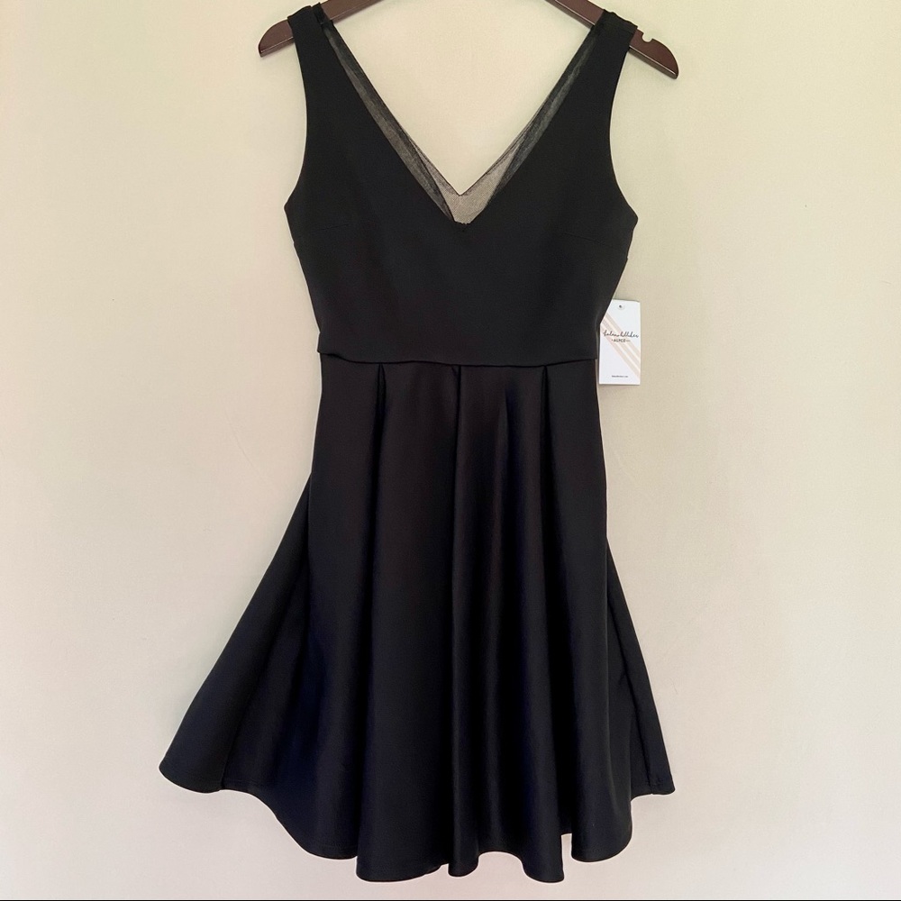 Kalani Hilliker V-Neck Short Black Party Dress